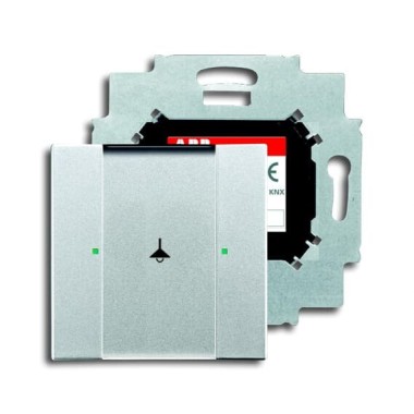 2CKA006115A0218 6125/02-83-500 Сенсор 1/2-клавишный, серебристый алюминий