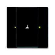 2CKA006115A0227 6125/02-885-500 Сенсор 1/2-клавишный, чёрный бархат