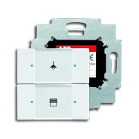 2CKA006116A0174 6126/01-84-500 Сенсор 2-клавишный в комплекте с коплером, альпийский белый