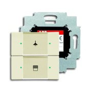 2CKA006116A0196 6126/01-82-500 Сенсор 2-клавишный с коплером в комплекте, слоновая кость