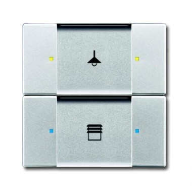 2CKA006116A0208 6126/02-83-500 Сенсор 2/4-клавишный, серебристый алюминий