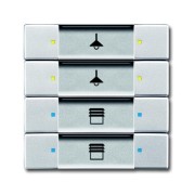 2CKA006117A0234 6127/02-83-500 Сенсор 4/8-клавишный, серебристый алюминий