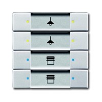 2CKA006117A0234 6127/02-83-500 Сенсор 4/8-клавишный, серебристый алюминий