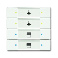 2CKA006117A0242 6127/02-884-500 Сенсор 4/8-клавишный, белый бархат