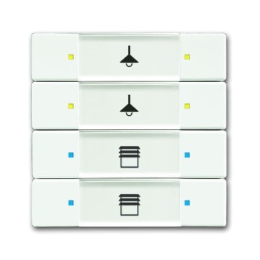 2CKA006117A0242 6127/02-884-500 Сенсор 4/8-клавишный, белый бархат