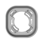 2CKA006132A0404 6131/39-183-500 Короб VDE для открытого монтажа датчика KNX/Sky, серебристый алюминий