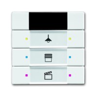 2CKA006135A0146 6129/01-84-500 Сенсор 3/6-клавишный, ИК-приёмник, альпийский белый