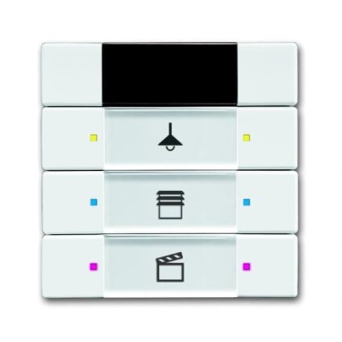 2CKA006135A0146 6129/01-84-500 Сенсор 3/6-клавишный, ИК-приёмник, альпийский белый