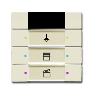 2CKA006135A0157 6129/01-82-500 Сенсор 3/6-клавишный, ИК-приёмник, слоновая кость