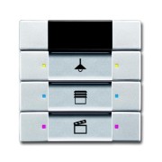 2CKA006135A0158 6129/01-83-500 Сенсор 3/6-клавишный, ИК-приёмник, серебристый алюминий