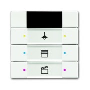 2CKA006135A0165 6129/01-884-500 Сенсор 3/6-клавишный, ИК-приёмник, белый бархат