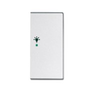 2CKA006220A0168 Клавиша дв. прав., освещен., сер.алюм.