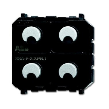 2CKA006220A0233 SSA-F-2.1.PB.1 Сенсор 2-клавишный/релейный активатор 1-канальный free@home, Zenit