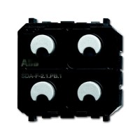 2CKA006220A0236 SDA-F-2.1.PB.1 Сенсор 2-клавишный/светорегулятор 1-канальный free@home, Zenit