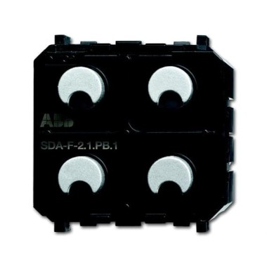 2CKA006220A0236 SDA-F-2.1.PB.1 Сенсор 2-клавишный/светорегулятор 1-канальный free@home, Zenit