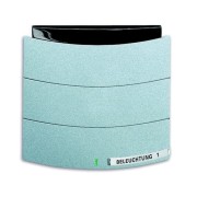 2CKA006320A0008 6320/10-83-500 Сенсор 1/2-клавишный с ИК-приемником, triton, серебристый алюминий