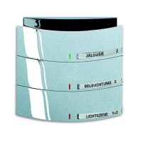 2CKA006320A0018 6320/30-83-500 Сенсор 3/6-клавишный с ИК-приемником, triton, серебристый алюминий