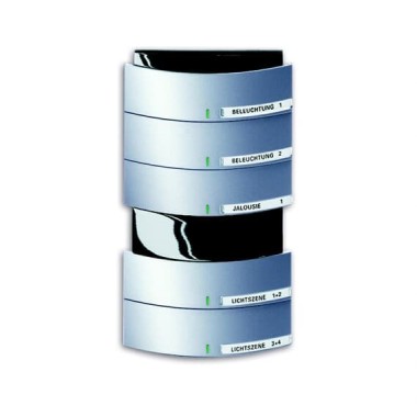 2CKA006320A0038 6320/50-83-500 Сенсор 5/10-клавишный с ИК-приемником, triton, серебристый алюминий