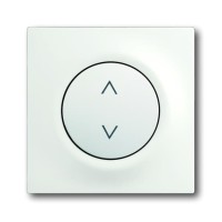 2CKA006430A0379 Клавиша для механизма электронного выключателя Busch-Jalousiecontrol 6411 U-101, 6411 U/S-101, 6418 U, реле 6402 U, серия impuls, цвет белый бархат