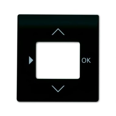 2CKA006430A0382 Плата центральная (накладка) для таймера 6455, 6456, 1098 U/UF, 1091 U, 6422 U, серия impuls, цвет чёрный бархат