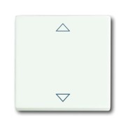 2CKA006430A0385 Клавиша для механизма электронного выключателя Busch-Jalousiecontrol 6411 U-101, 6411 U/S-101, 6418 U, реле 6402 U, серия Future/Axcent/Carat/Династия, цвет белый бархат