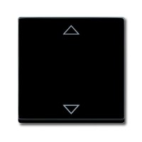 2CKA006430A0386 Клавиша для механизма электронного выключателя Busch-Jalousiecontrol 6411 U-101, 6411 U/S-101, 6418 U, реле 6402 U, серия Future/Axcent/Carat/Династия, цвет черный бархат