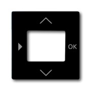 2CKA006430A0389 Плата центральная (накладка) для таймера 6455, 6456, 1098 U/UF, 1091 U, 6422 U, серия Future/Axcent/Carat/Династия, цвет чёрный бархат