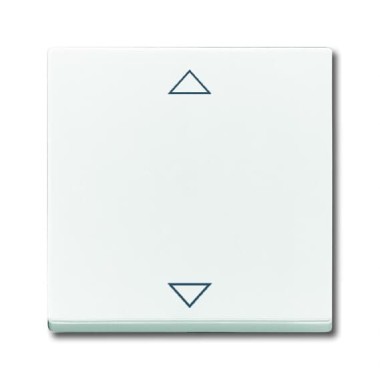 2CKA006430A0400 Клавиша для механизма электронного выключателя Busch-Jalousiecontrol 6411 U-101, 6411 U/S-101, 6418 U, реле 6402 U, серия Future/Axcent/Carat/Династия, цвет альпийский белый