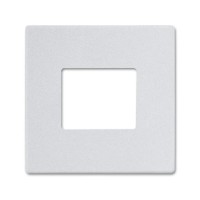 2CKA006470A0008 Плата центральная (накладка) для механизма бесконтактного выключателя 6406 U, серия Future/Axcent/Carat/Династия, цвет серебристый алюминий