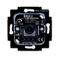 2CKA006512A0323 Механизм светорегулятора Busch-Dimmer для LED-ламп, клавишный, 2-100 Вт/ВА, для скрытой установки