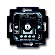 2CKA006513A0586 Механизм светорегулятора Busch-Dimmer для ламп накаливания и НВ галогенных ламп с электронным трансформатором, поворотный, 40-420 Вт/ВА, для скрытой установки