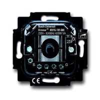 2CKA006513A0588 Механизм светорегулятора Busch-Dimmer для ламп накаливания и НВ галогенных ламп с электронным или индуктивным трансформатором, поворотный, 60-420 Вт/ВА, для скрытой установки