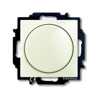 2CKA006515A0847 Механизм светорегулятора Busch-Dimmer с центральной платой (накладкой), 60-400 Вт, серия Basic 55, цвет chalet-white