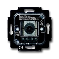 2CKA006565A0057 Механизм светорегулятора Busch-Dimmer для дамп накаливания и НВ галогенных ламп с электронным трансформатором, клавишный, 2 х 40-315 Вт,
