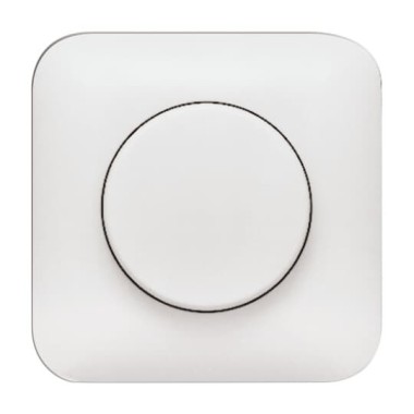 2CKA006599A0229 Плата центральная (накладка) с ручкой и лампой для поворотного светорегулятора, серия Reflex SI, цве альпийский белый