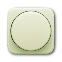 2CKA006599A1334 Плата центральная (накладка) с ручкой и лампой для поворотного светорегулятора, серия Busch-Duro 200 SI, цвет слоновая кость