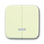 2CKA006599A2888 Клавиша для 2-канального светорегулятора 6565 U, серия Busch-Duro 2000 SI, цвет слоновая кость