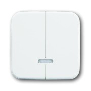 2CKA006599A2889 Клавиша для 2-канального светорегулятора 6565 U, серия Reflex SI, цвет альпийский белый