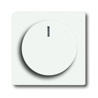 2CKA006599A2961 Плата центральная (накладка) с ручкой и лампой для поворотного светорегулятора, серия Future/Axcent/Carat/Династия, цвет белый бархат