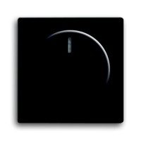 2CKA006599A2966 Плата центральная (накладка) с ручкой и лампой для поворотного светорегулятора, серия Future/Axcent/Carat/Династия, цвет чёрный бархат