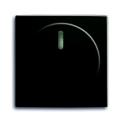 2CKA006599A2991 Плата центральная (накладка) с ручкой и лампой для поворотного светорегулятора, серия Basic 55, цвет château-black