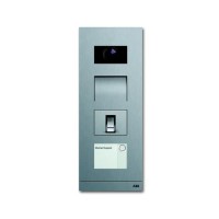 2CKA008300A0435 Станция вызова, видео, 1 кл., со счит. отпечатка пальца, сталь