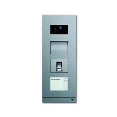 2CKA008300A0435 Станция вызова, видео, 1 кл., со счит. отпечатка пальца, сталь