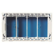 2CLA109400T1001 Бокс для рабочего места скрытого монтажа на 4 двойных адаптера (4 вертикальных ряда, 16 модулей)
