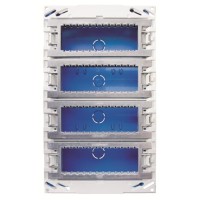 2CLA109410T1001 Бокс поста централизации скрытого монтажа на 24 модуля (4 ряда)