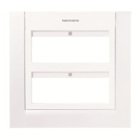 2CLA127200T1101 Панель лицевая для бокса поста централизации открытого/скрытого монтажа на 12 модулей (2 ряда по 6 модулей), цвет белый
