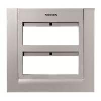 2CLA127200T1301 Панель лицевая для бокса поста централизации открытого/скрытого монтажа на 12 модулей (2 ряда), цвет серебристый