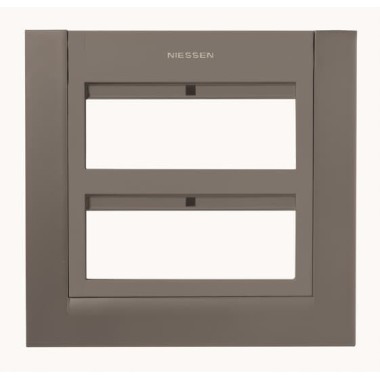 2CLA127200T1801 Панель лицевая для бокса поста централизации открытого/скрытого монтажа на 12 модулей (2 ряда по 6 модулей), цвет антрацит