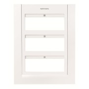 2CLA127300T1101 Панель лицевая для бокса поста централизации открытого/скрытого монтажа на 18 модулей (2 ряда), цвет белый/белый