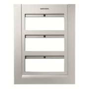 2CLA127300T1301 Панель лицевая для бокса поста централизации открытого/скрытого монтажа на 18 модулей (2 ряда), цвет серебристый